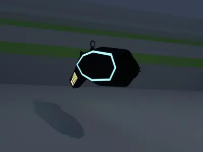 Plasma gun Free low-poly 3D model