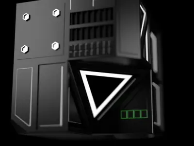 High Quality Hardsurface Kitbash 3D model