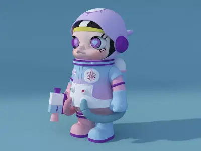 Pop Mart-Figurine 02 3D model