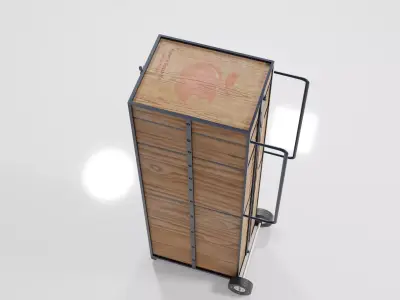 Industrial Cart or Utility Cart 3D model