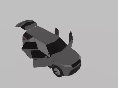 Land Rover Discovery 5 Low-poly 3D model