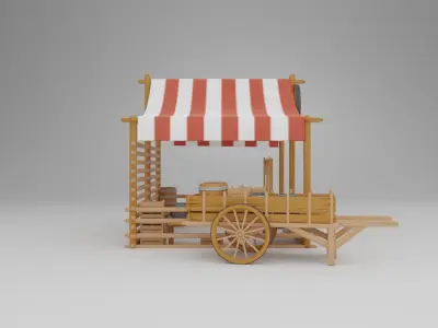 Medieval Market 3D print model