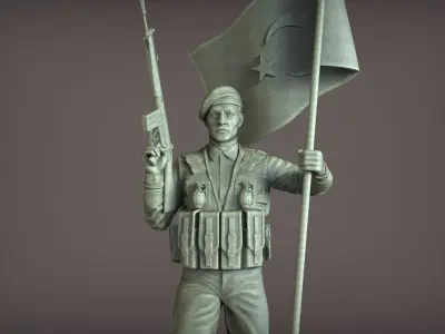 Commando Statue 3D print model purchase