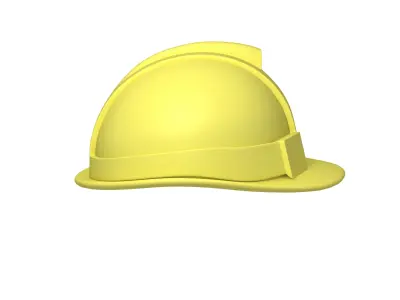 Safety Helmet Cartoon 3D model