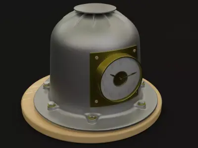 Industrial Clock 3D model purchase