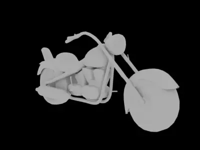 Cartoon Chopper Bike 3d Model Free Free 3D model