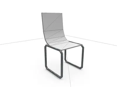 Dining Chair SHC Quick Office LM Low-poly 3D model