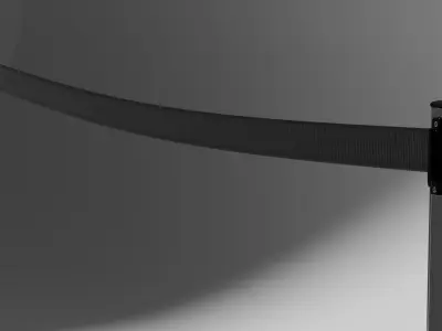 Stanchion Belt Guidance Barrier Free 3D model