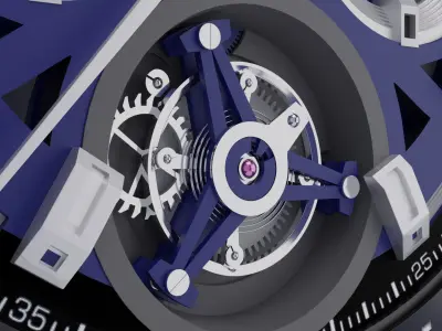 Watch 3D model 2