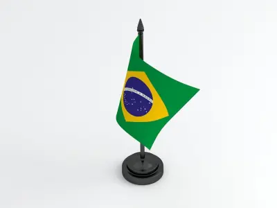 Table Flag Brazil 3D model