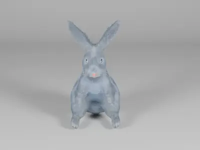 rabbit 3d Low-poly 3D model