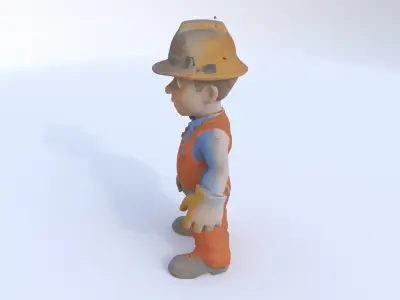 Construction Worker male 3D model