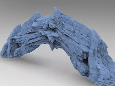 Gothic Cliffs Bridge 1  3D model
