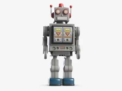 Vintage Robot Toy 1 3D model