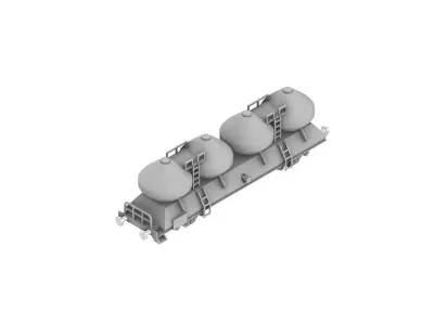 Cement Train Wagon 3D print model
