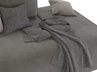 Corner sofa Industrial Loft 3D model
