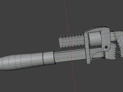 Pipe Wrench High-poly 3D model 3D model