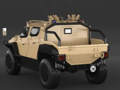 Yoruk Military Armored Vehicle 3D model by cihanunsat