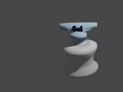 Sol Perfume Bottle  High Quality 3D Model 3D model