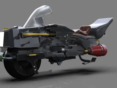 HOVER BIKE APACHE 3D model