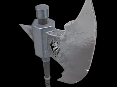 Skyrim Axe Low-poly 3D model