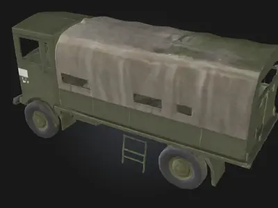 Military Transport Truck  Tactical Vehicle Model 3D model