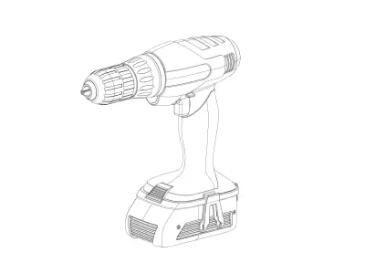 Wireless Hand Drill 3D model