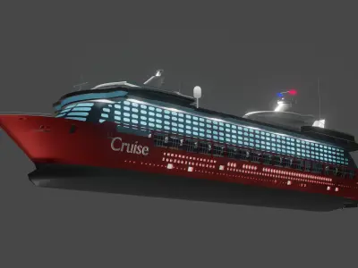 Cruiser  Ship 3d Model 3D model 3D model