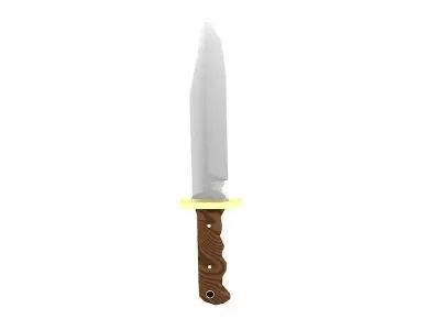 Knife Low-poly 3D model 25