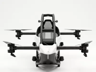 Jetson ONE Personal eVTOL Low-poly 3D model