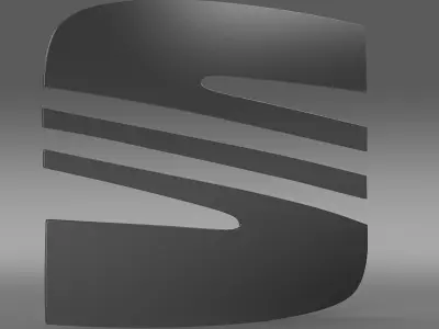 seat logo 3D model by Sergey