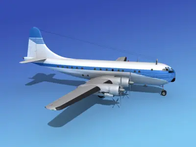 Boeing 377 Corporate 4 3D model