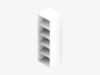 Kinda Locker - Resin - Locka - Five Tier Low-poly 3D model