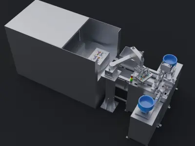 Automatic reed feeding 3D model