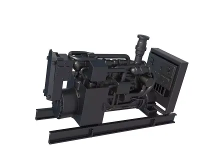diesel generator - generator stl - sci fi generator 3D print model purchase