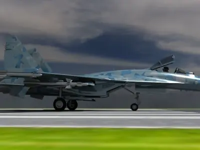 Su-27 Flanker 3D model