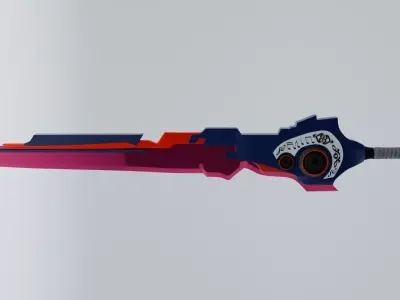 Sword with speakers 3D model