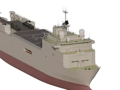 AMPHIBIOUS ASSAULT NAVY CARRIER 3D model