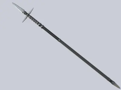 Dark spear Low-poly 3D model order