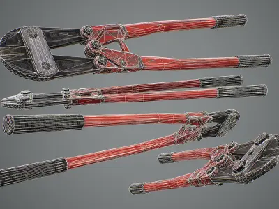 Bolt Cutters Low-poly 3D model purchase