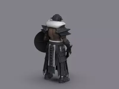 Night City Character Warrior Free 3D model