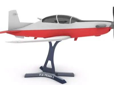 T-6 Texan II 3D print model