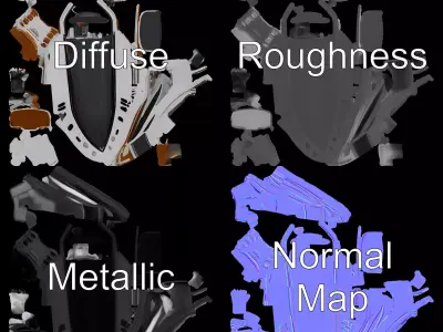 Elegant Yacht model pack Low-poly 3D model