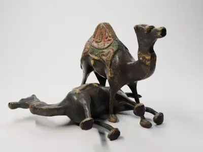 Antique Brass Camel Figurine from Oman 3d scan 3D model