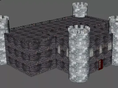 Medieval castle 3D model
