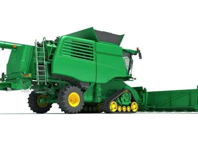 Tracked Combine Harvester 3D model