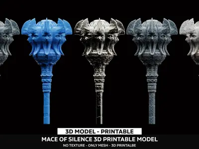 Mace of Silence 3D Base Mesh - FBX ZPR ZTL 3D model
