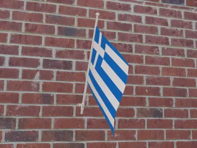 Flag of Greece 3D model
