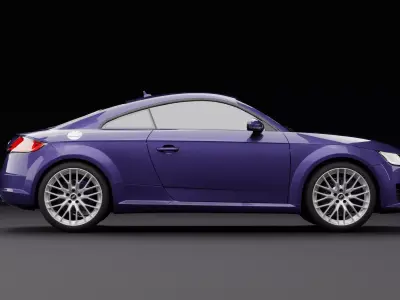 Audi TT Night Blue Metallic 3D model