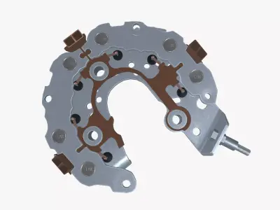 Alternator rectifier Low-poly 3D model